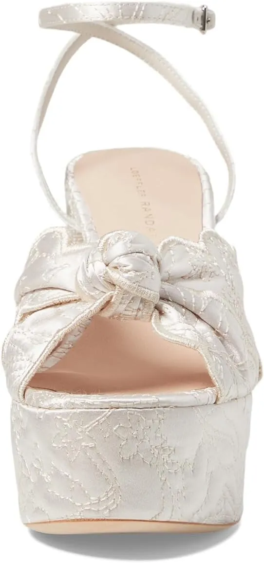Isabel Cream Quilted Platform Sandal