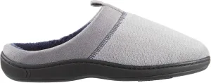 isotoner Men's Open Back Slipper with Memory Foam and Indoor/Outdoor Sole