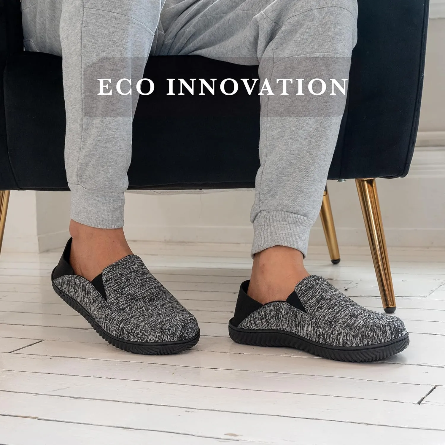isotoner Men's Sport Knit Closed Back Slipper: Indoor/Outdoor Sole, Memory Foam, Machine Washable