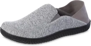 isotoner Men's Sport Knit Closed Back Slipper: Indoor/Outdoor Sole, Memory Foam, Machine Washable
