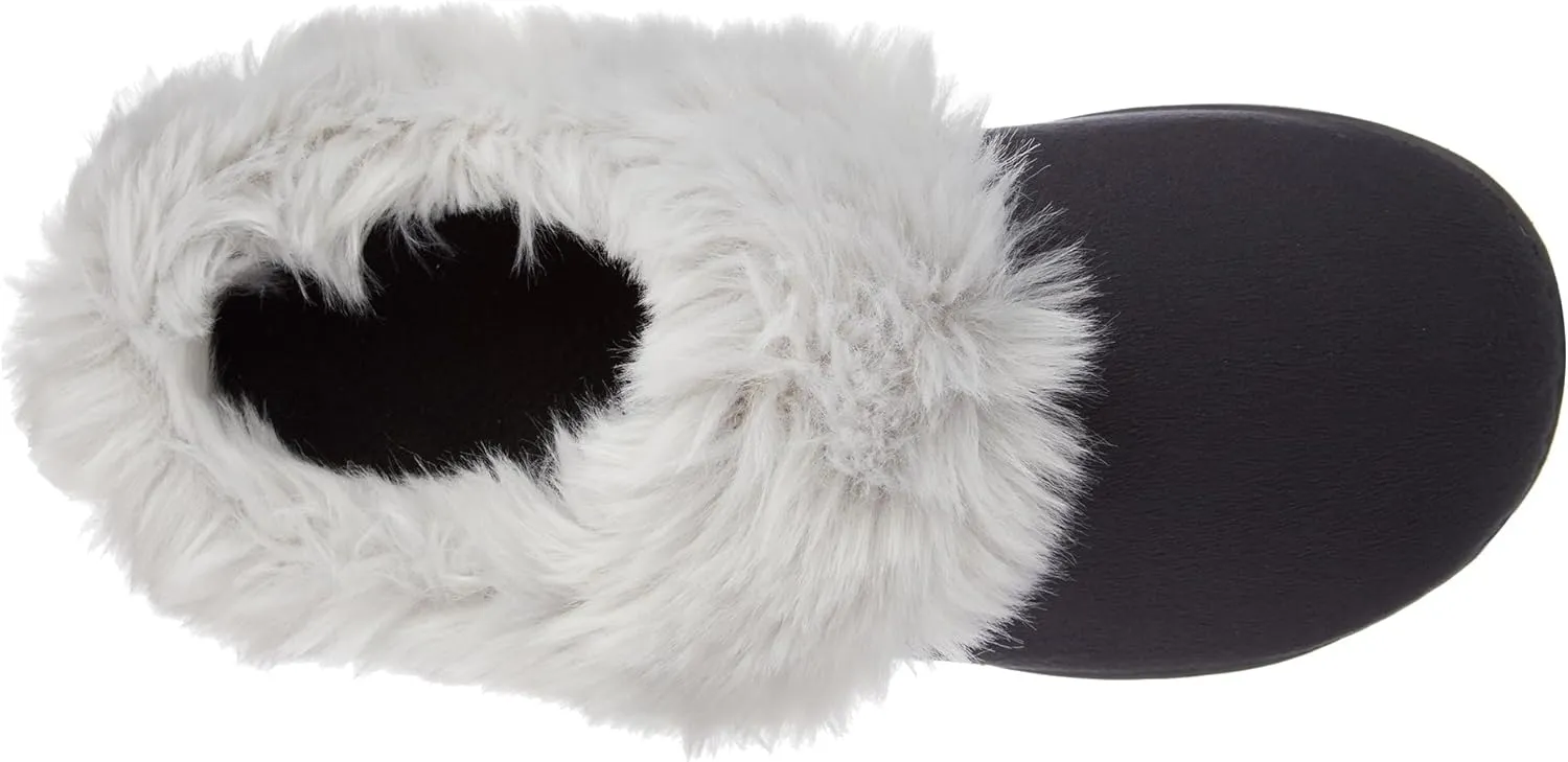 isotoner Women's Velour Hoodback Slipper: Non-Slip Sole, Indoor/Outdoor, Memory Foam, Machine Washable