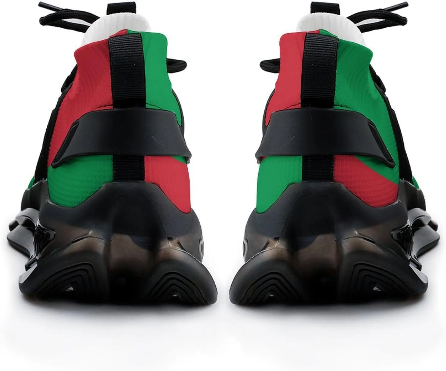 Italian Map on Italy Flag Men's Sneakers Novelty Lightweight Running Shoe Tennis Shoes