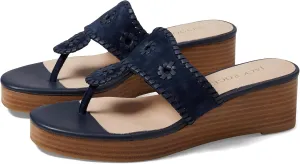 Jack Rogers Women's Jacks Mid Wedge-Suede/Stacked Sandal