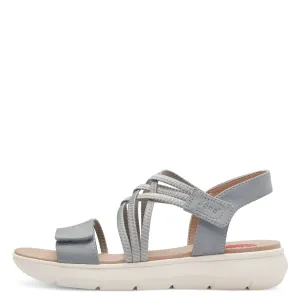 JANA - 28766-802 FLAT COMFORT SANDAL - DENIM BLUE