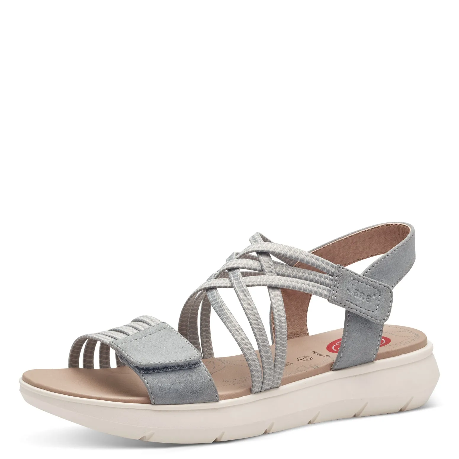 JANA - 28766-802 FLAT COMFORT SANDAL - DENIM BLUE