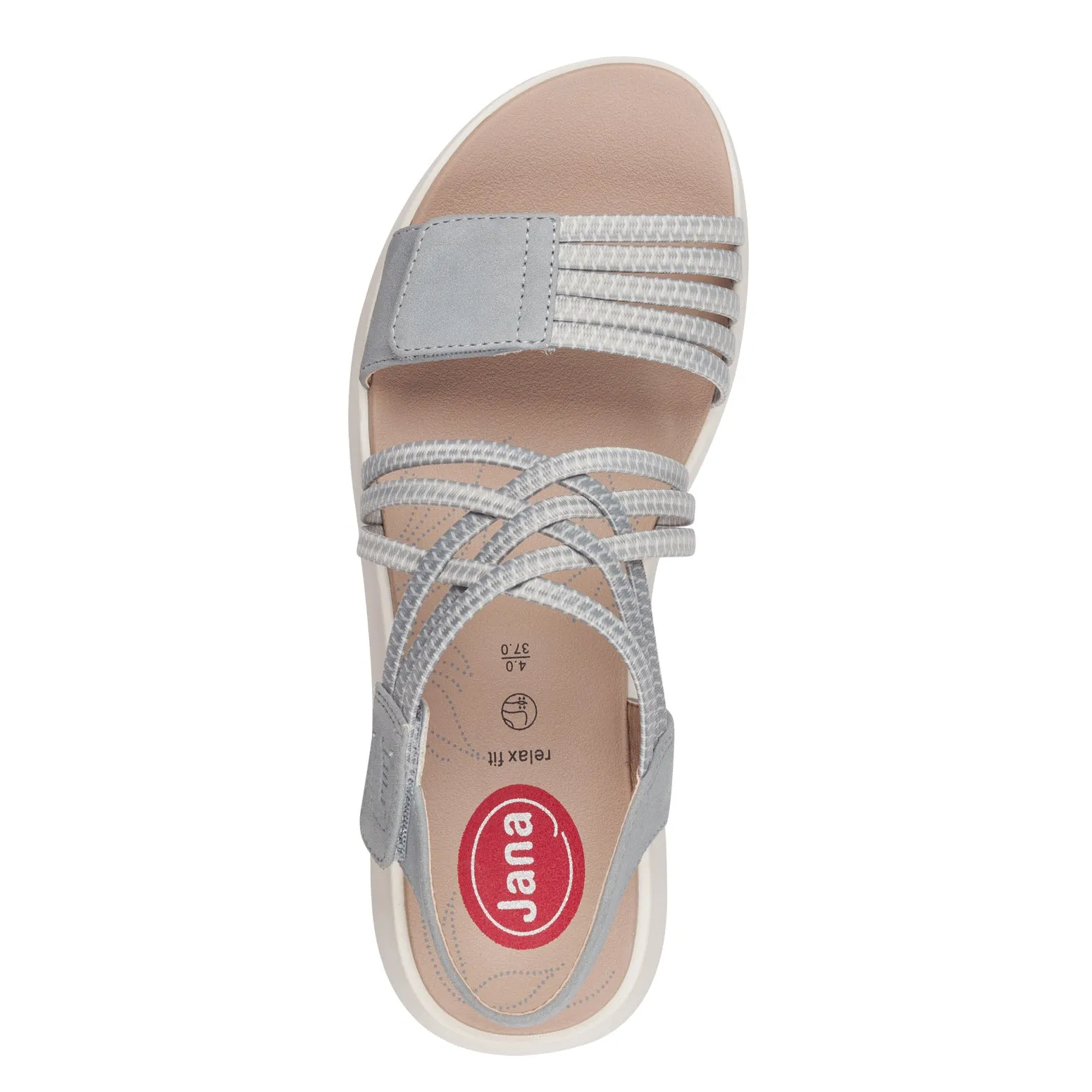 JANA - 28766-802 FLAT COMFORT SANDAL - DENIM BLUE