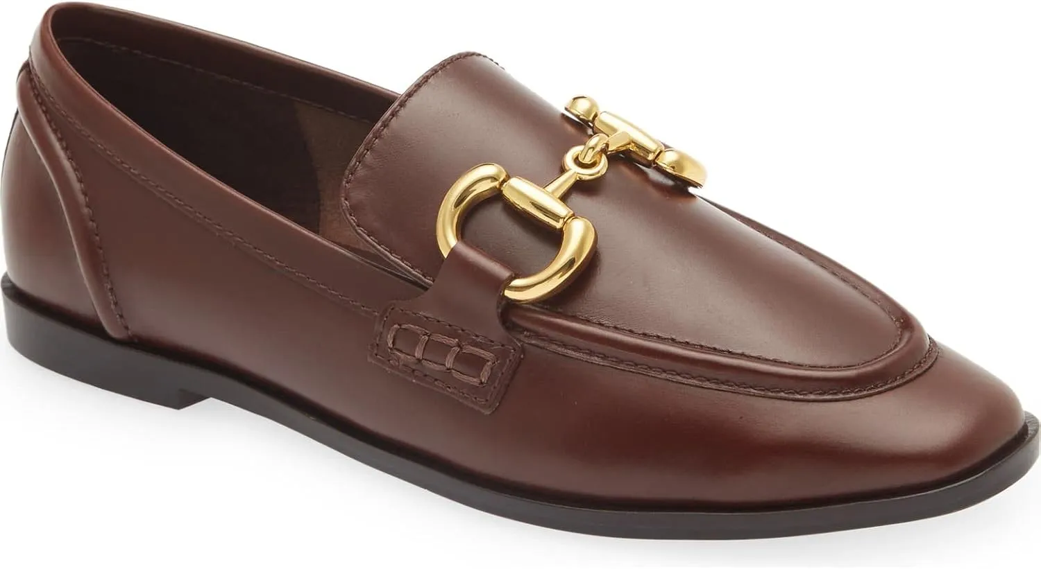 Jeffrey Cambell Velviteen Bit Leather Flat Vamp Loafer Red Leather Gold Buckle
