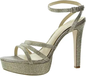 Jessica Simpson Women's Balinah 3 Faux Leather Platform Heeled Sandal