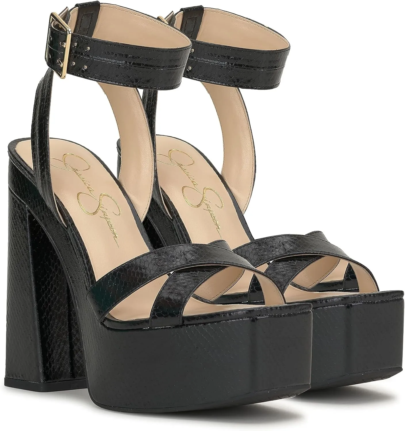 Jessica Simpson Womens Beasley Platform Sandals