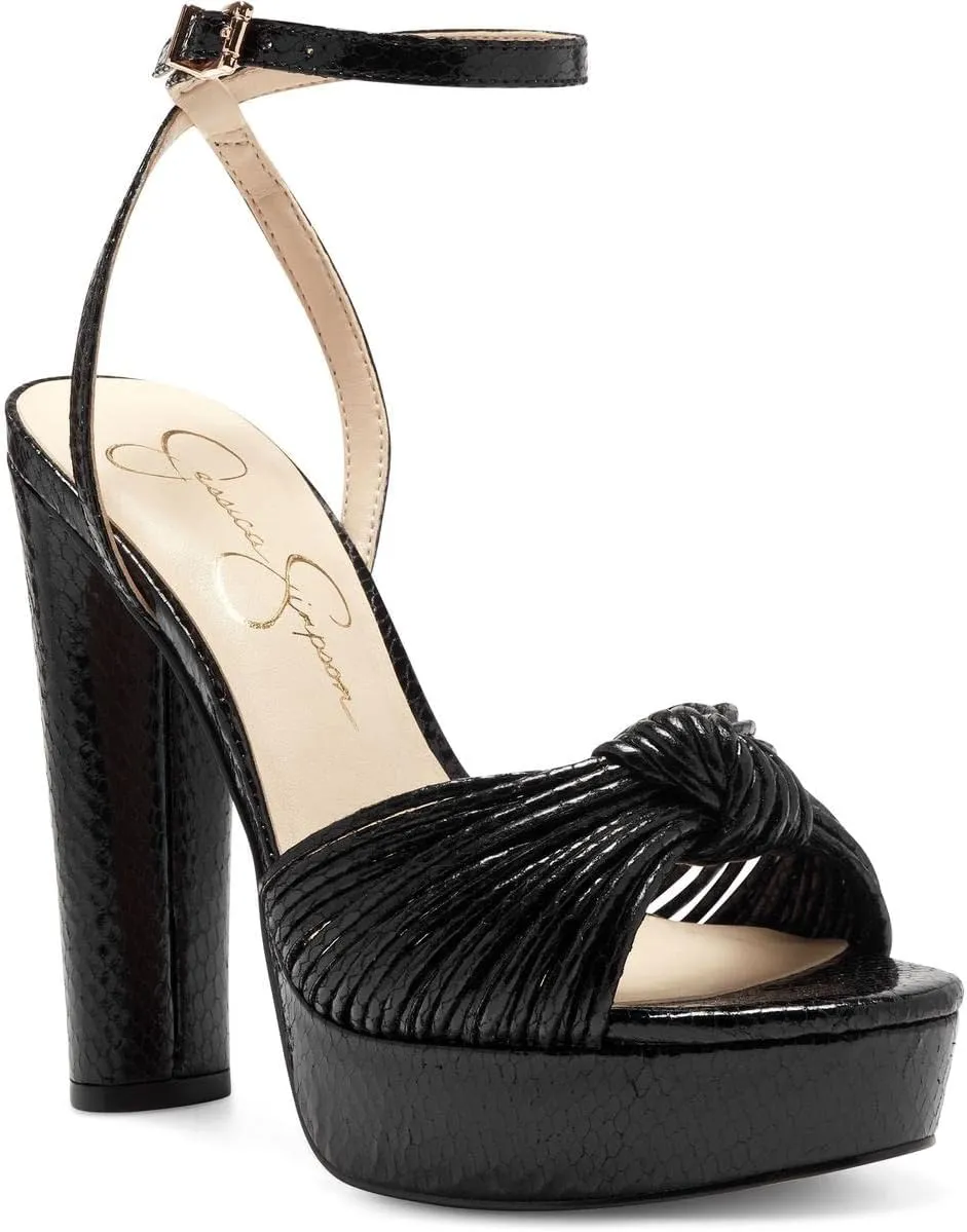 Jessica Simpson Womens Block Heel Ankle Strap
