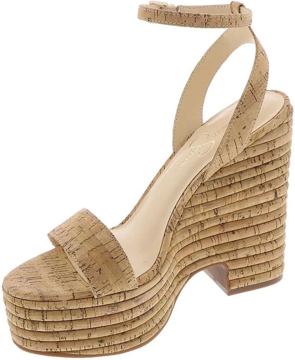 Jessica Simpson Womens Block Heel Wedge Sandals