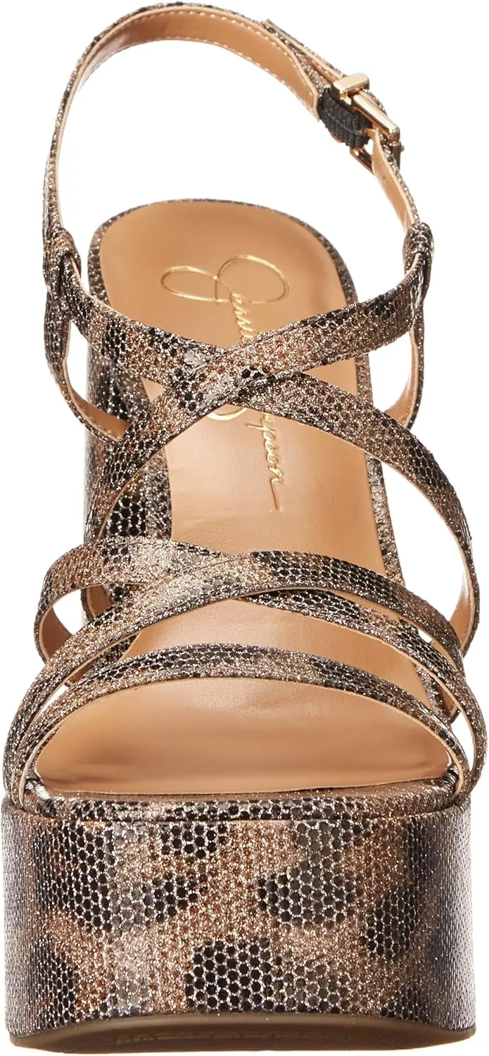 Jessica Simpson Women's Salih Block Heel Platform Sandal Wedge