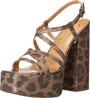 Jessica Simpson Women's Salih Block Heel Platform Sandal Wedge