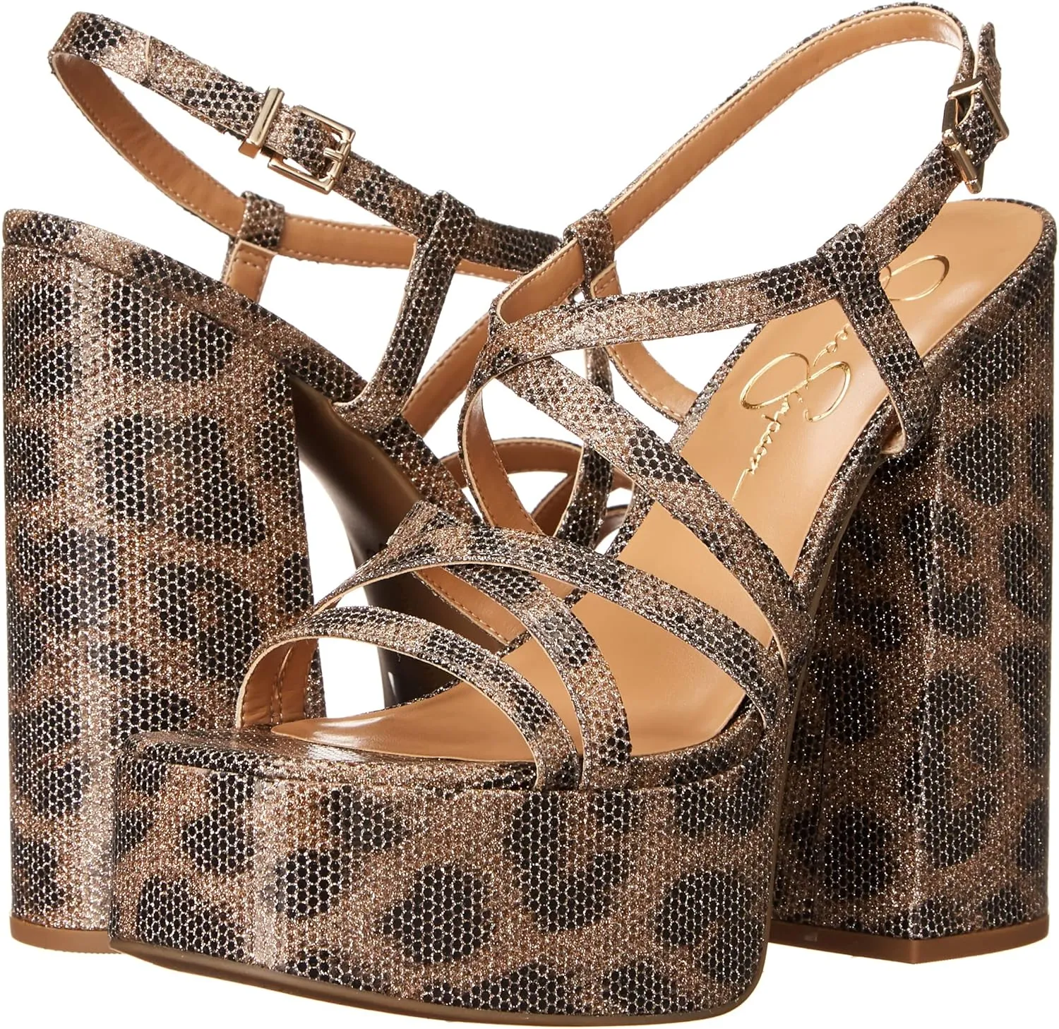 Jessica Simpson Women's Salih Block Heel Platform Sandal Wedge