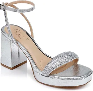 Jewel Badgley Mischka Teddi Platform Block Heels