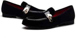 JITAI Men's Lindford Moc Toe Bit Slip-on Penny Loafer Party Shoes
