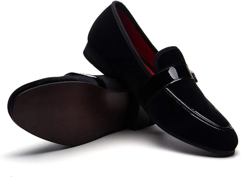 JITAI Men's Lindford Moc Toe Bit Slip-on Penny Loafer Party Shoes
