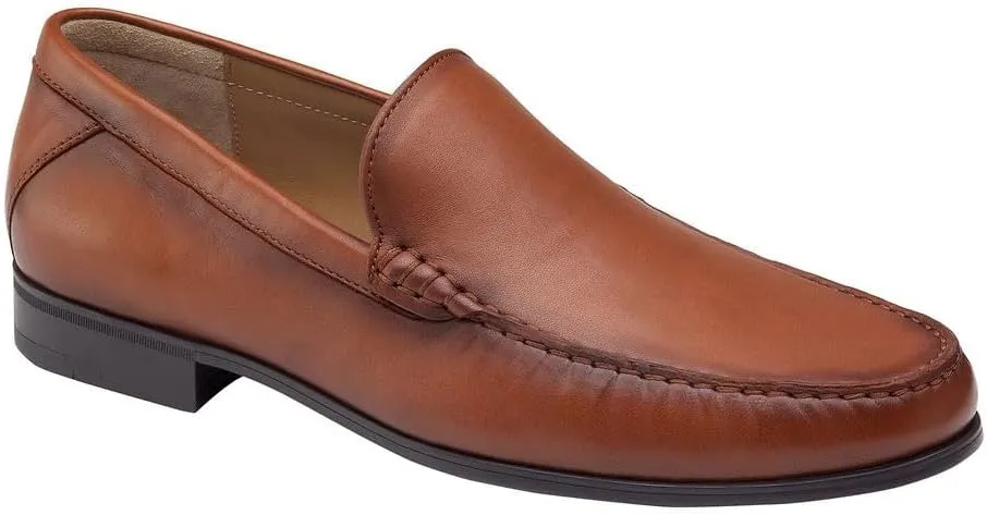 Johnston & Murphy Hawkins Venetian Cognac Glove Leather 10.5 W (EE)