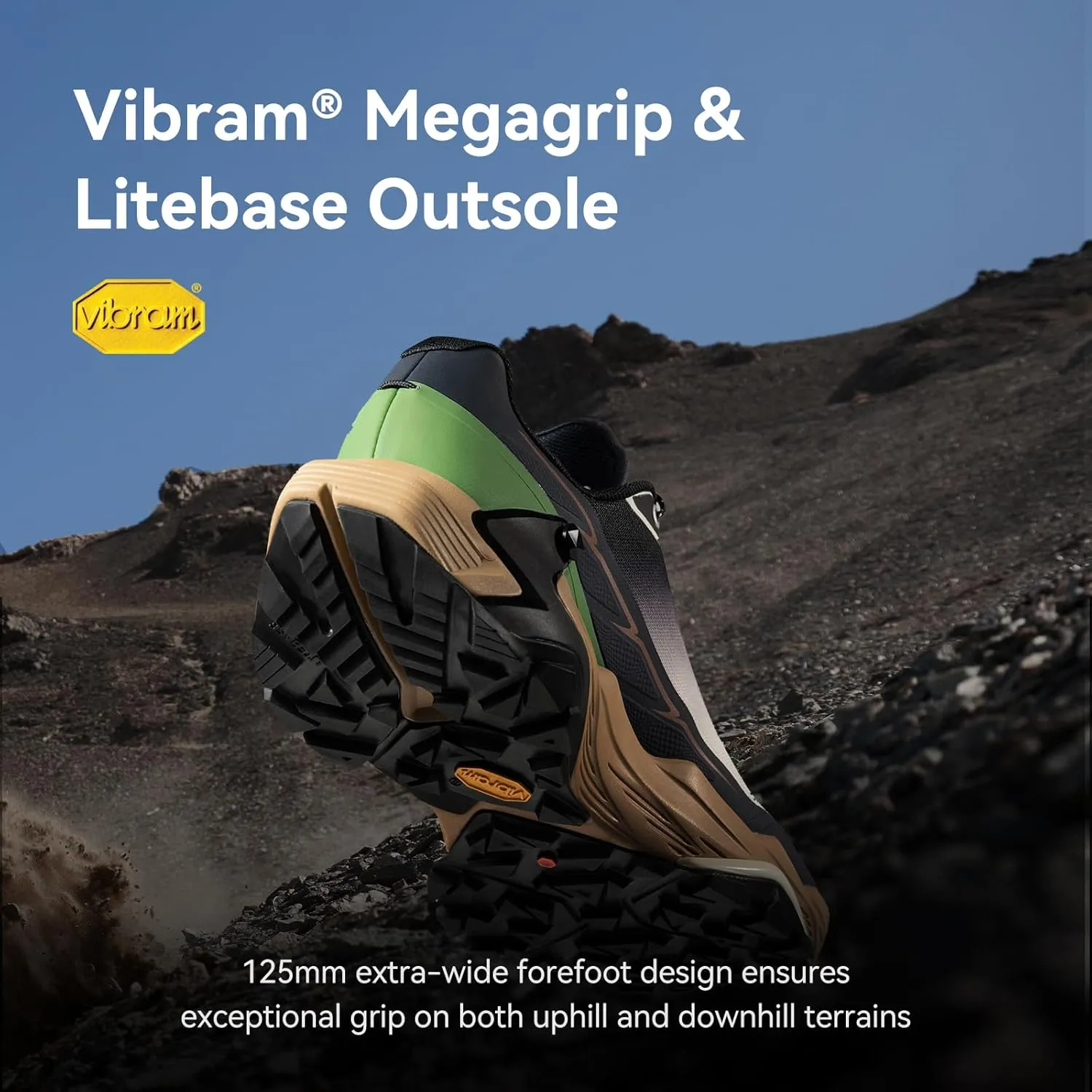 KAILAS Men's FUGA DU Trail Running Shoes Non-Slip Lightweight Wide Toe Box Shoe Walking Hiking Outdoor Footwear Sport Sneakers