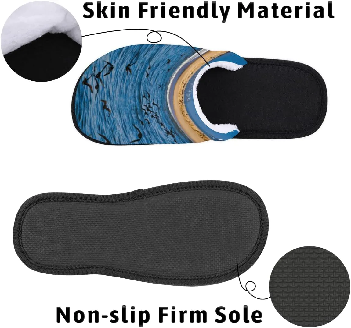 Kawaii Sushi Soft Women Slippers Cozy House Shoes Lightweight Fuzzy Slippers Memory Foam Slippers for Women Indoor and Outdoor