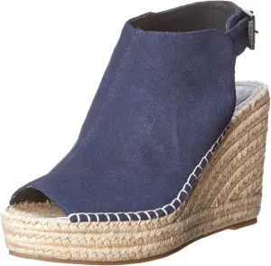 Kenneth Cole Women's Olivia Wedge Sandal, Navy, 9.5 M US