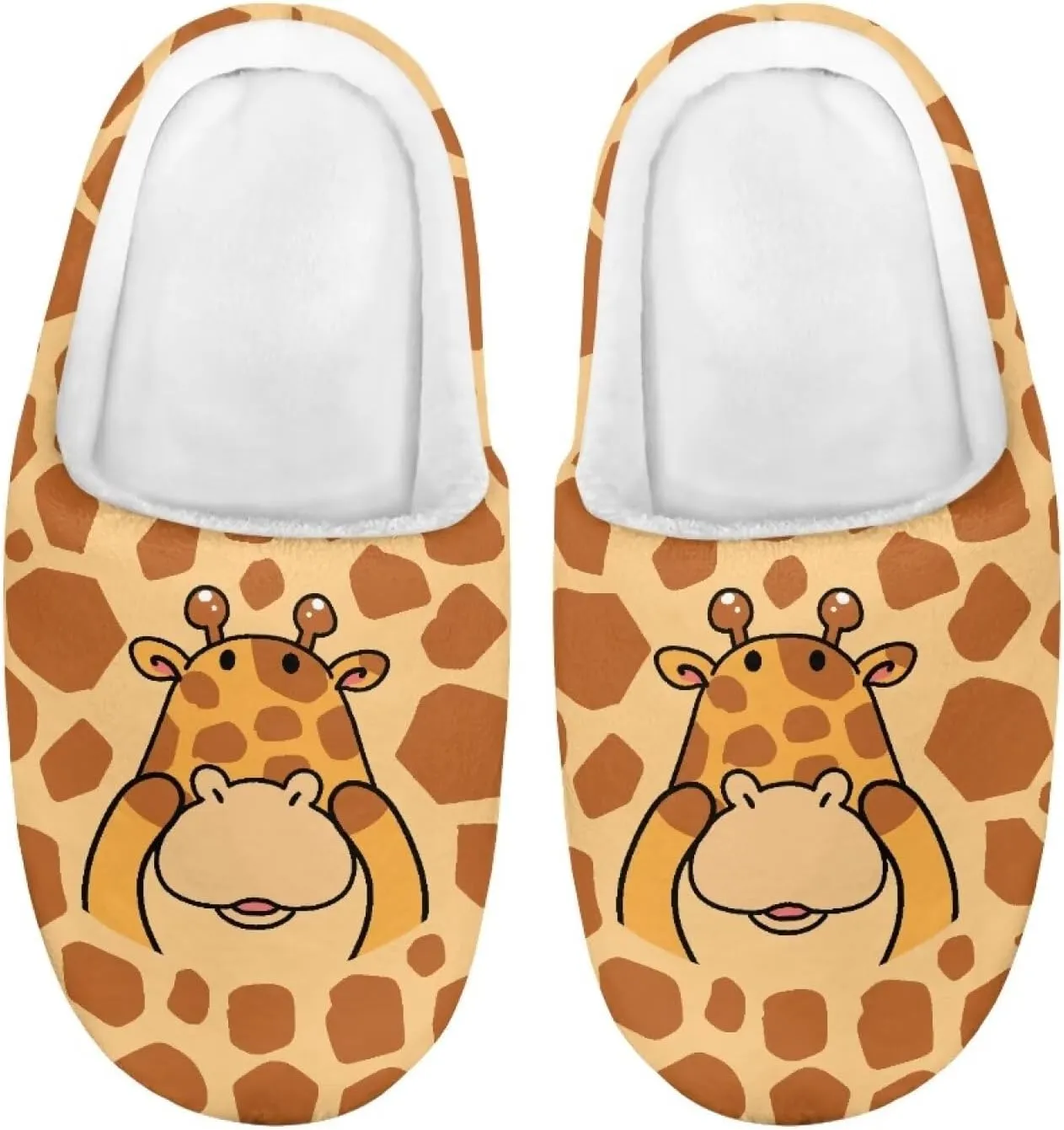 Kid Animal Plush Slipper Floral Fluffy Non-Slip Bedroom Winter Slipper Cozy Outdoor Home Cotton Slipper for Kid
