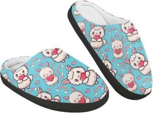 Kids Cotton Slipper Winter Warm Comfortable Fuzzy Fluffy Soft Breathable Non-Slip Home Outdoor Slippers for Toddler Boys GirlsLittle kids US 9-15