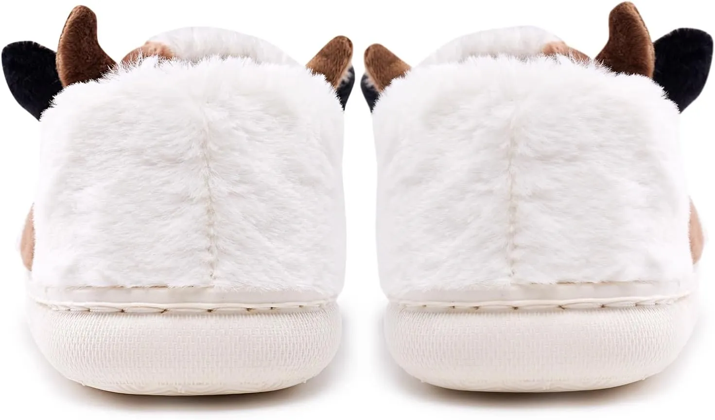 Kids Cow Animal Slippers, Toddler Boys Girls Cute Fuzzy Non-Slip House Slippers for Indoor and Outdoor