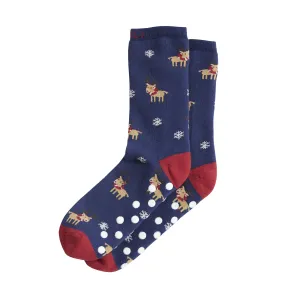 Kids' RNLI Reindeer Slipper Socks