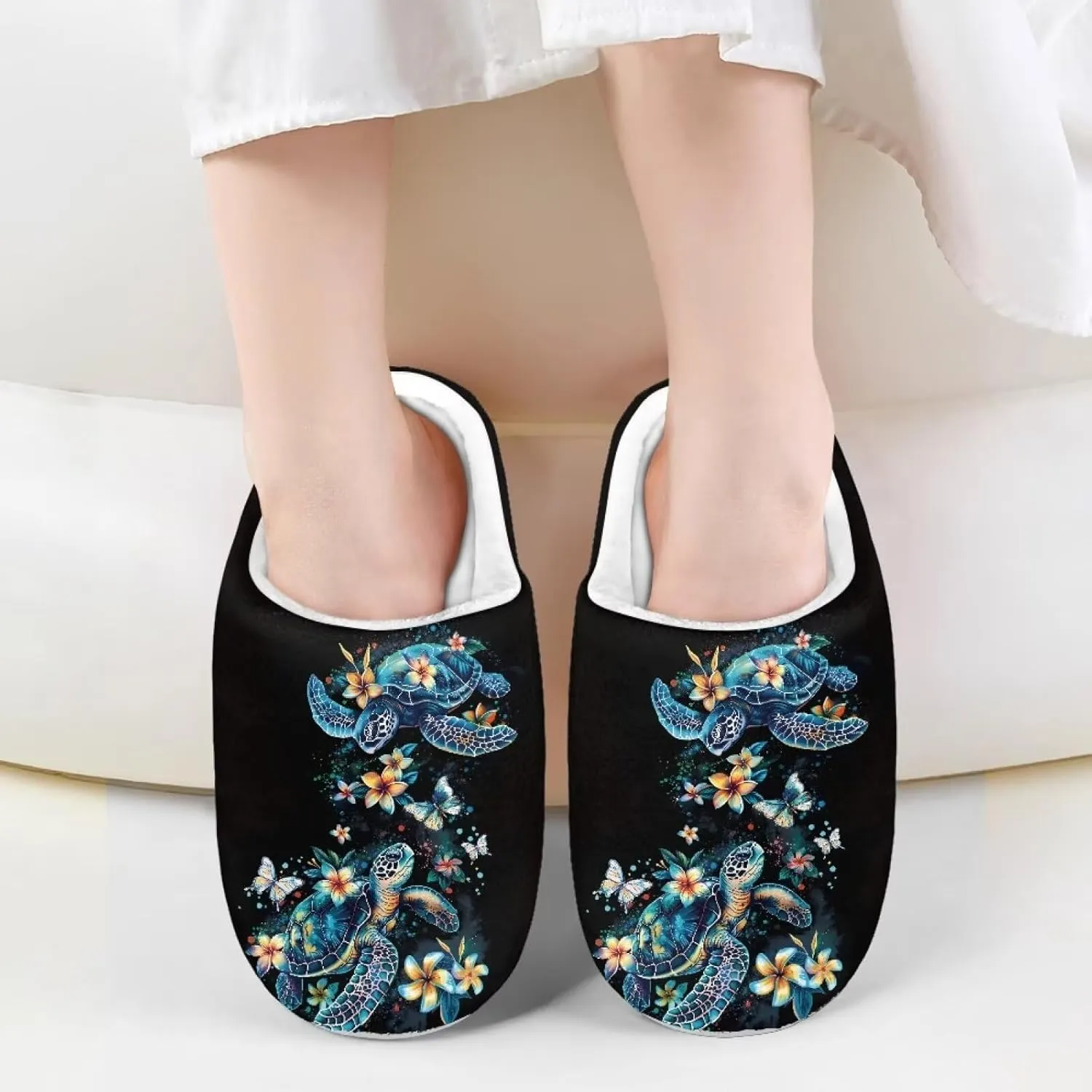 Kids Slippers for Girls Boys Memory Foam Slippers Indoor Bedroom Slip On Shoes Size 9-15