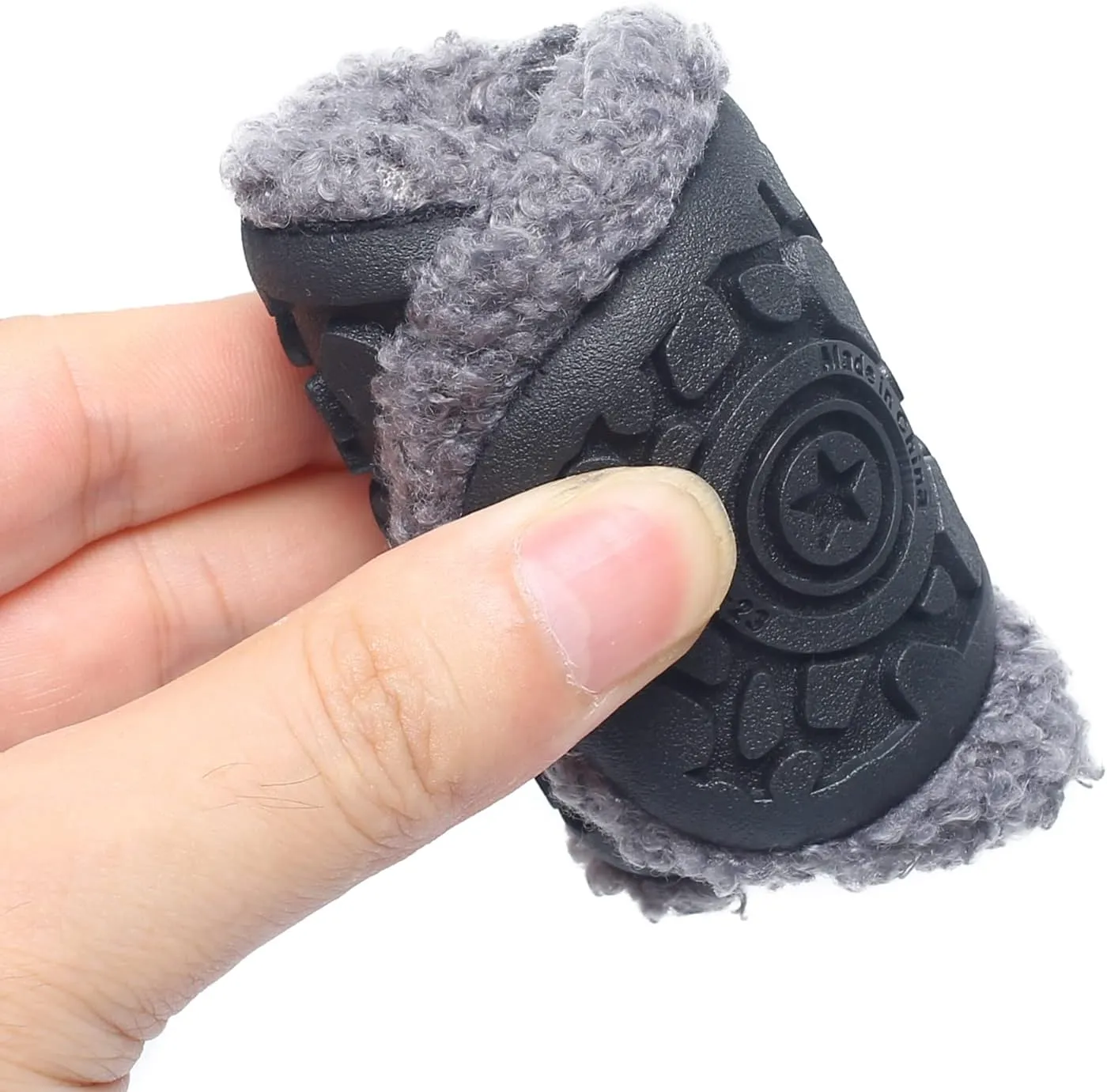 Kids Slippers Toddler Smile Face House Slippers Indoor Home Non-Slip Rubber Sole Shoes Warm Cozy Socks