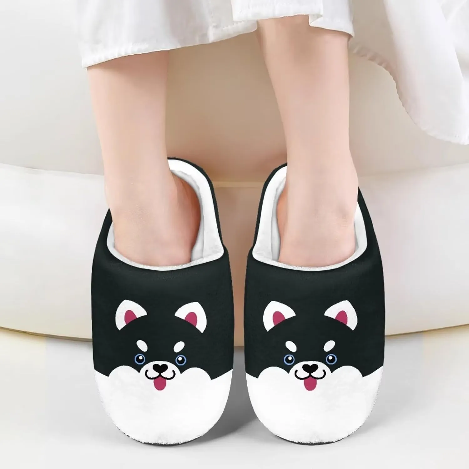 Kids Winter Slippers Bedroom Cute Casual Plush House Slippers Non Slip