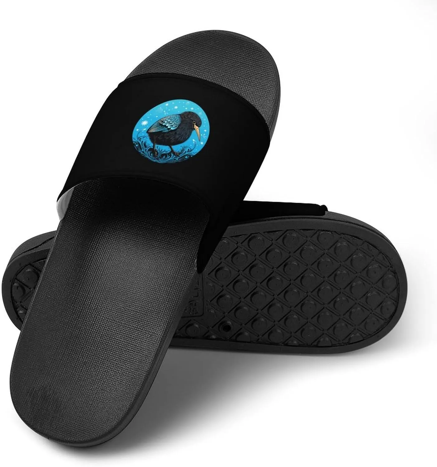 Kiwi Bird PVC Home Slippers Non Slip Shower Shoes Bathroom Slippers Sandals for Women Men