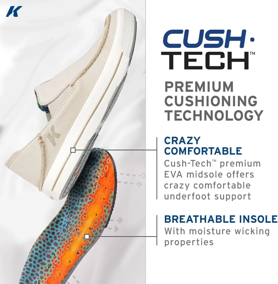 Korkers Men's Fish Moc Brook Trout w/Fixed Kling-On Deck Soles