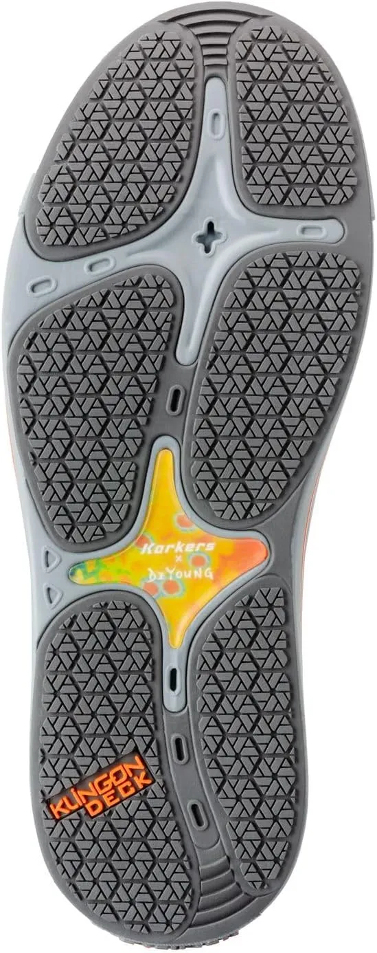 Korkers Men's Fish Moc Brook Trout w/Fixed Kling-On Deck Soles