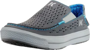 Korkers Men's Leather Fish Moc Vented Tarpon w/Fixed Kling-On Deck Soles