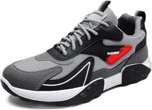 KUNWFNIX Mens Slip On Walking Shoes Non Slip Running Shoes Lightweight Workout Shoes Breathable Mesh Fashion Casual Sneakers