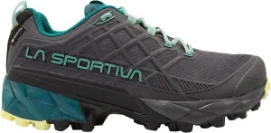 La Sportiva Womens Akyra II GTX Hiking Shoe, Carbon/Juniper, 7.5-8