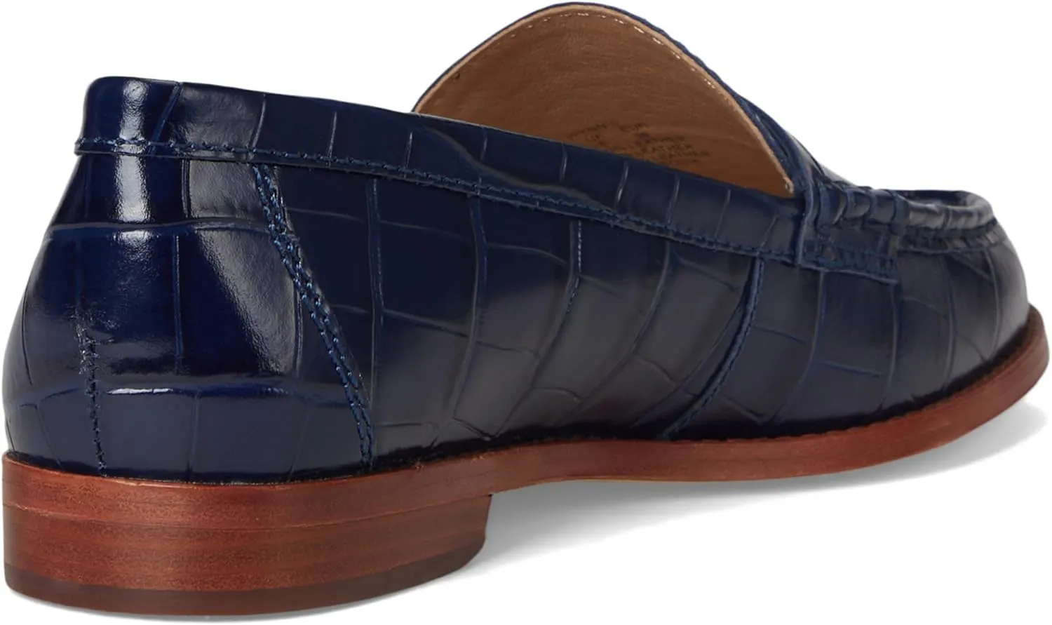 Lauren Ralph Lauren Women's Wynnie Crocodile-Embossed Leather Loafer Penny