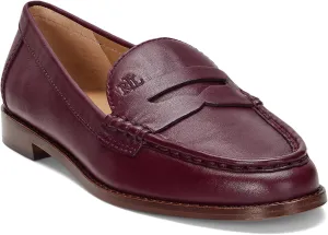 Lauren Ralph Lauren Women's Wynnie Nappa Leather Loafer Penny