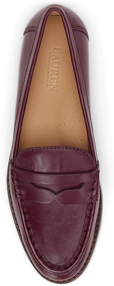 Lauren Ralph Lauren Women's Wynnie Nappa Leather Loafer Penny
