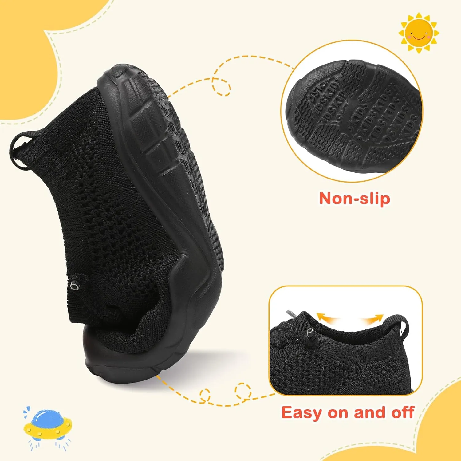 LeIsfIt Toddler Shoes Boys Girls Barefoot Shoes Kids Breathable Sneakers Tennis Shoes Slip on Shoes