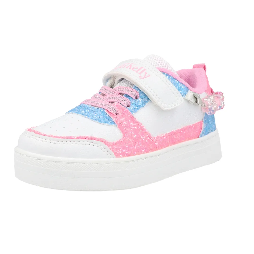 Lelli Kelly Gioiello White Glitter Trainers