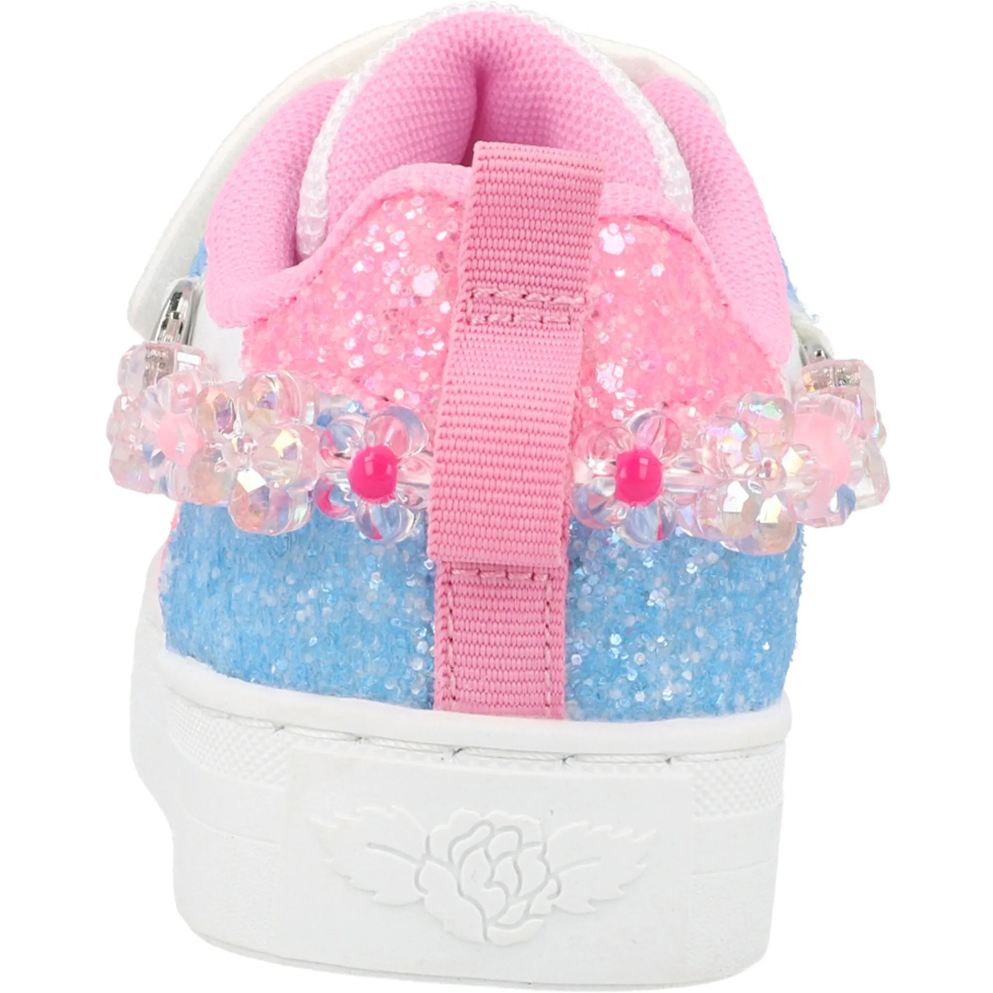 Lelli Kelly Gioiello White Glitter Trainers