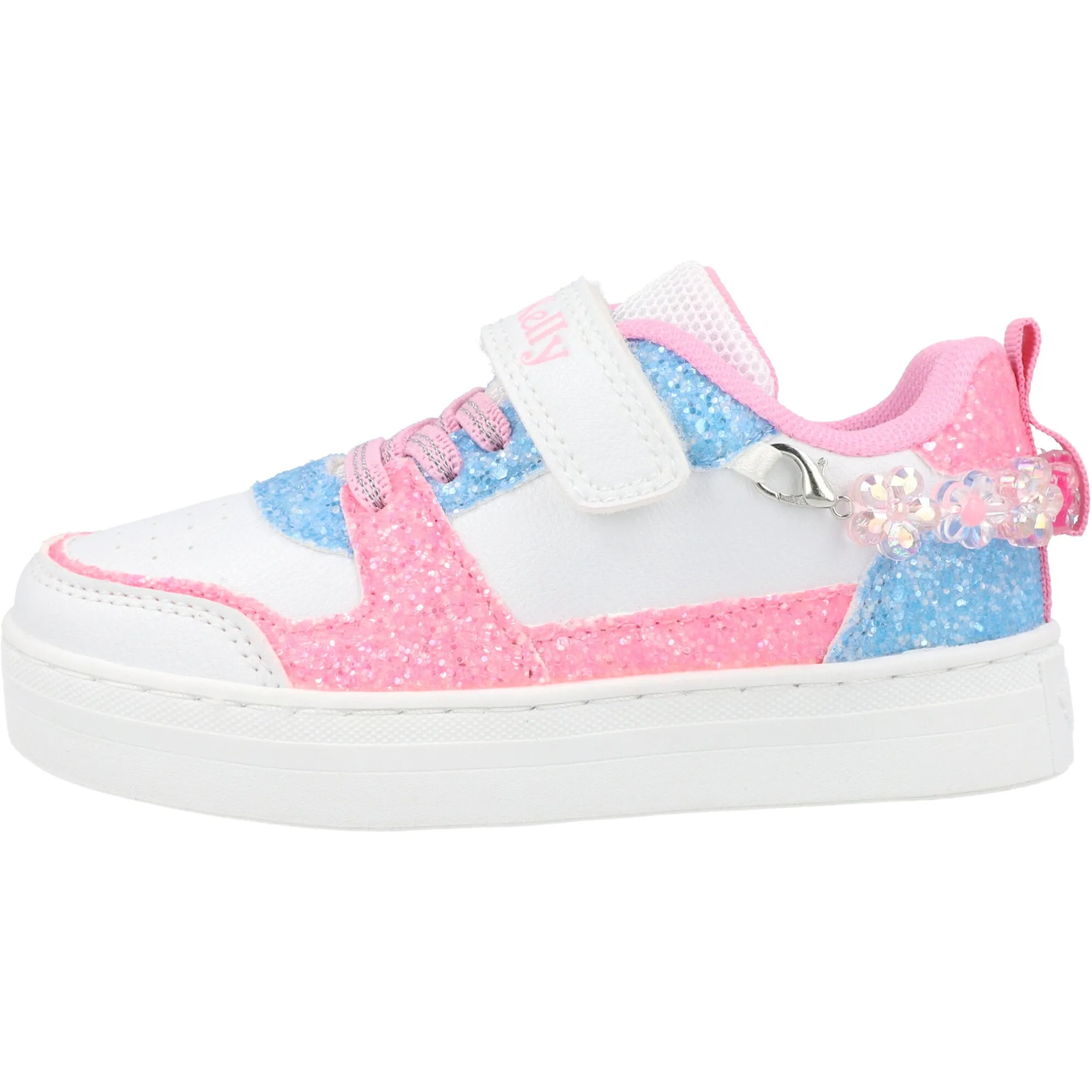 Lelli Kelly Gioiello White Glitter Trainers