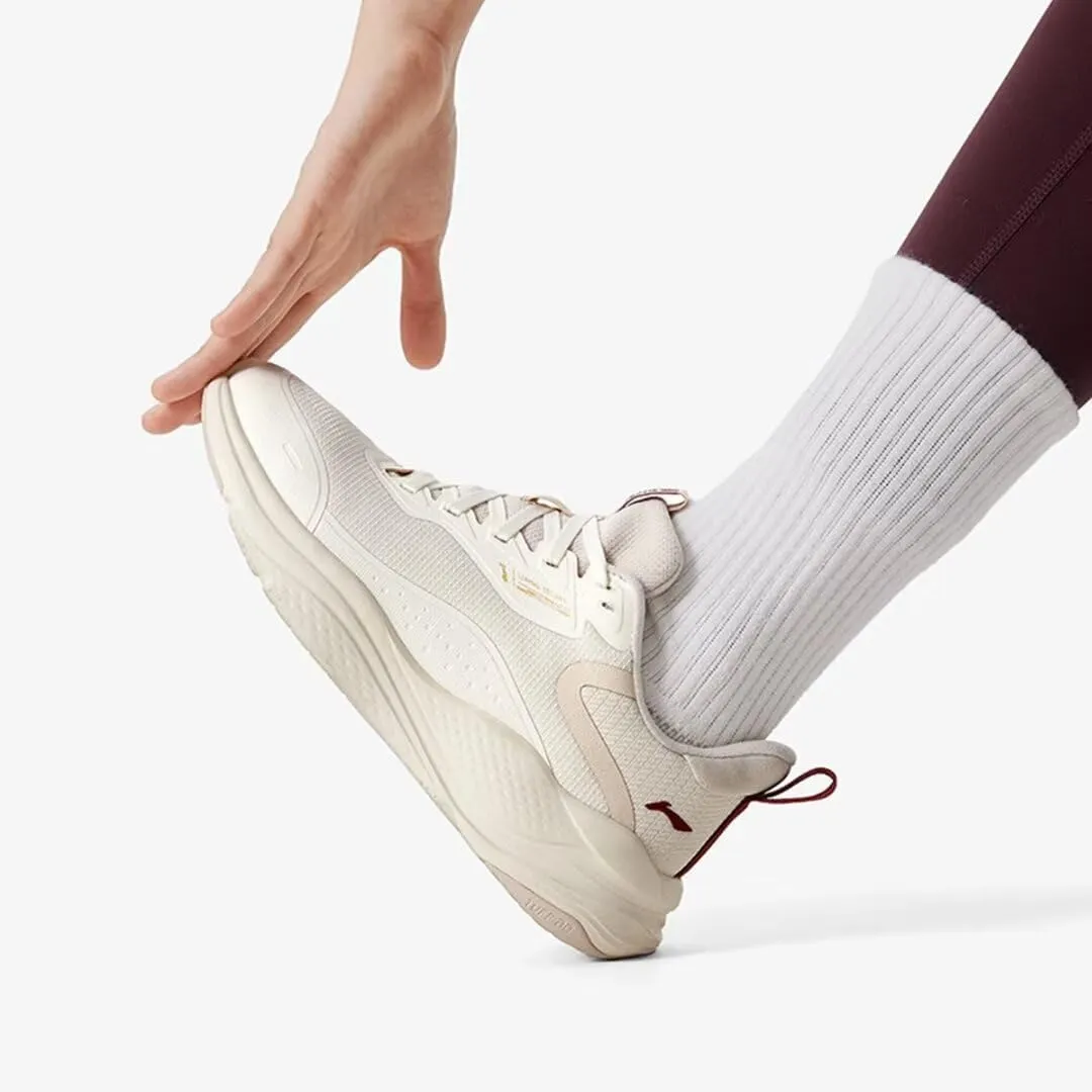 LI-NING LN Flow Women's Running Shoes Comfortable Leisure Fashion Breathable Non-Slip Sneakers AGLU090