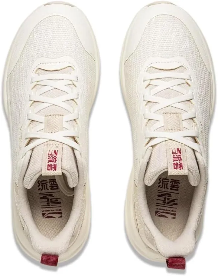 LI-NING LN Flow Women's Running Shoes Comfortable Leisure Fashion Breathable Non-Slip Sneakers AGLU090