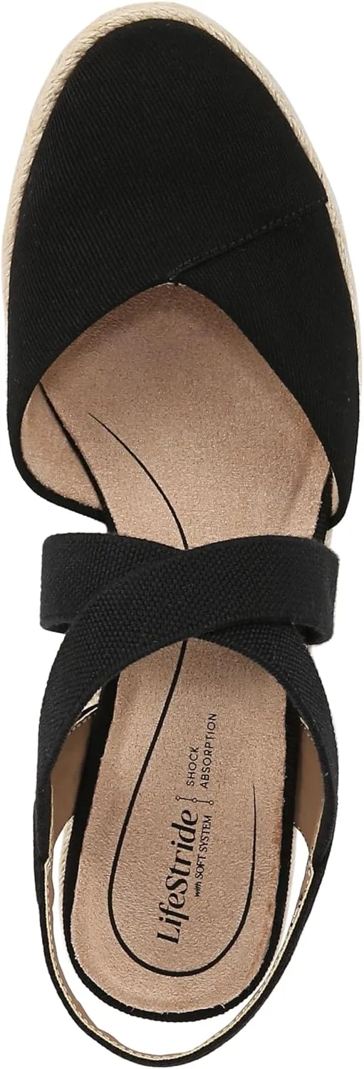 LifeStride Women's Kimball Espadrille Wedge Sandal