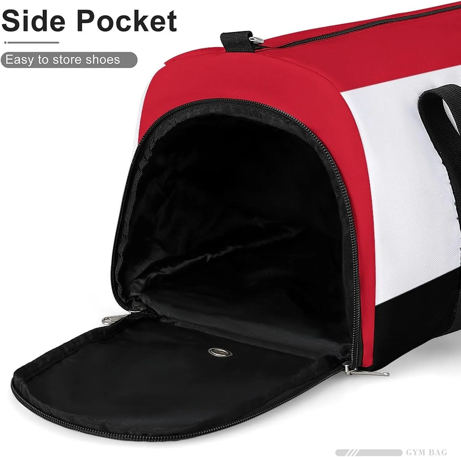 Lightweight Egypt Flag Duffel Bag for Boys Girls with Shoe Compartment