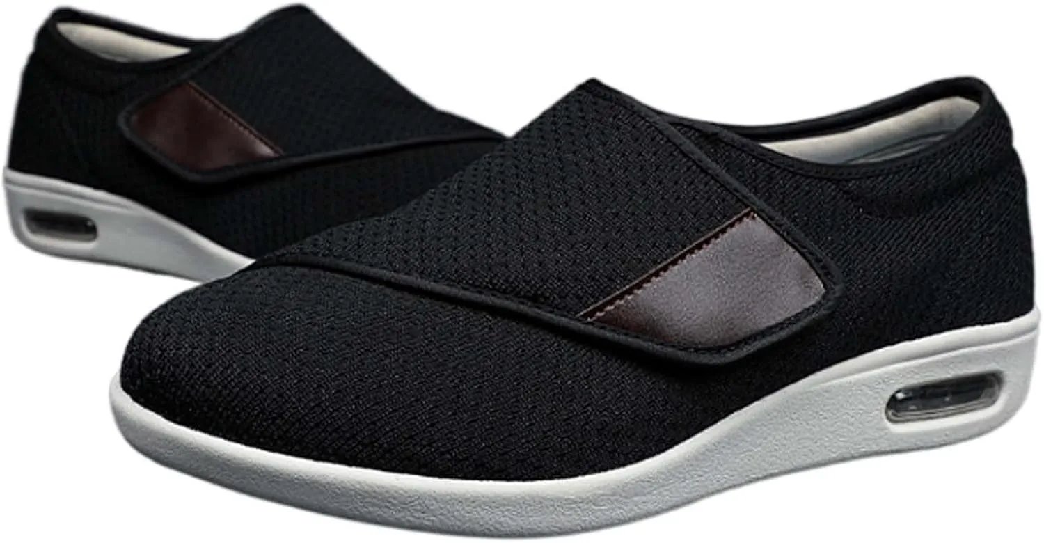 Lightweight Walking Sneakers,Orthopedic Lightweight Comfy Casual Slippers for Elderly Swollen Feet Arthritis Recovery Men 7/Women 8